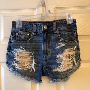 American Eagle hi rise shorts